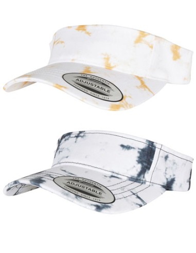 FLE-8888BD-Batik Dye Curved Visor Cap